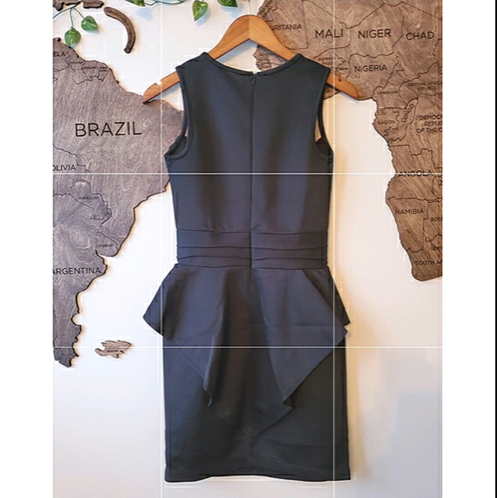 NWOT🔥Lacy High-Low Peplum Cocktail/Office Dress - Picture 3 of 5